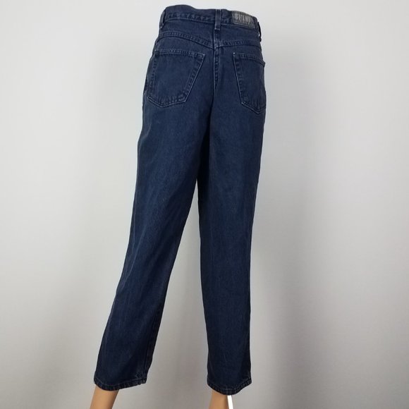 80's Vintage Dark Wash Denim Blue Jeans by Gitano Size 10 Ankle Short 31x27 - Picture 5 of 9